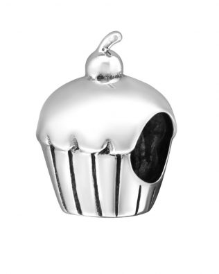 Abalorio de plata de ley 925 de Cupcake
