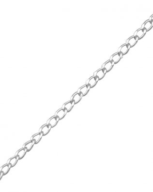 Cadena de plata de ley 925 de 45 cm