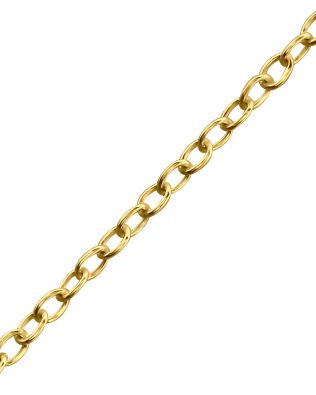 Cadena de cable plata de ley 925 de 42 cm con extensión de 2 cm incluida chapado en oro